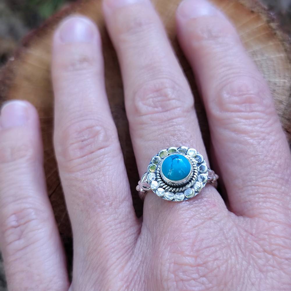 Anello con pietra in argento 925 - BAMALOI
