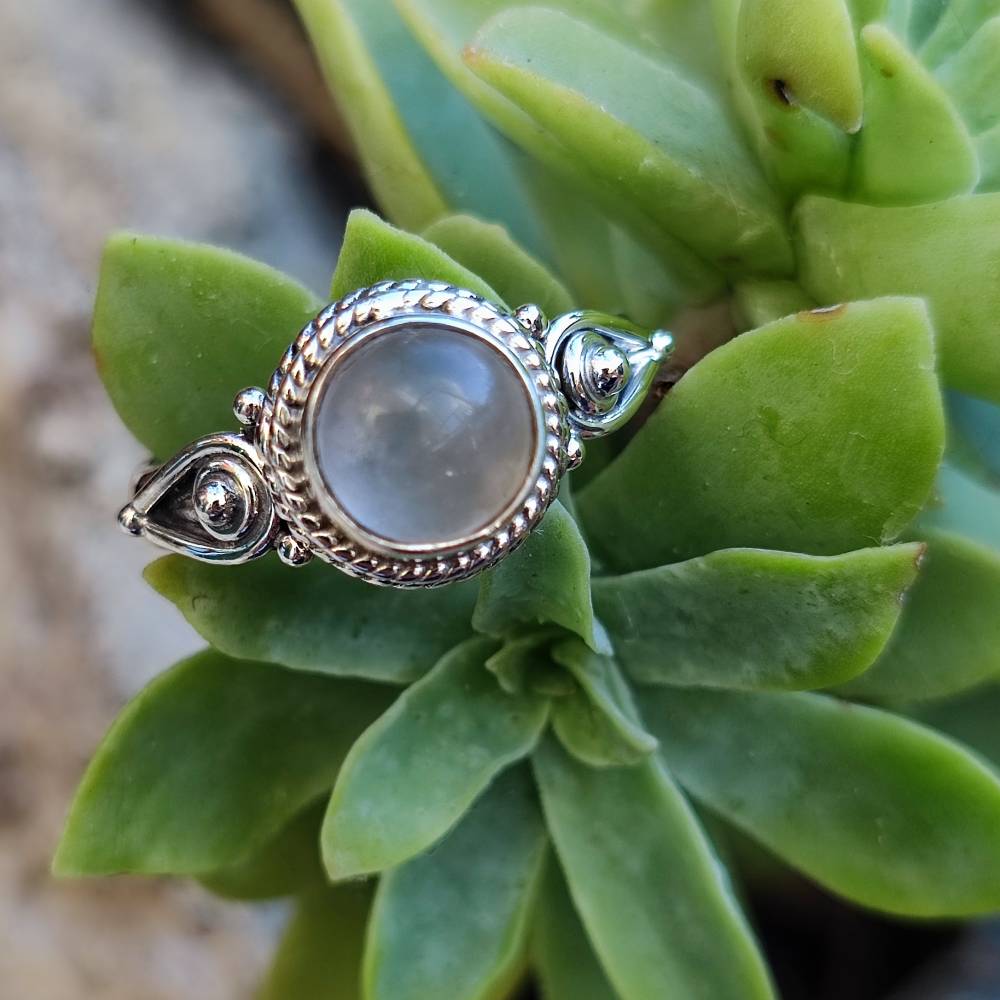 Anello con pietra in argento 925 - ZIRO