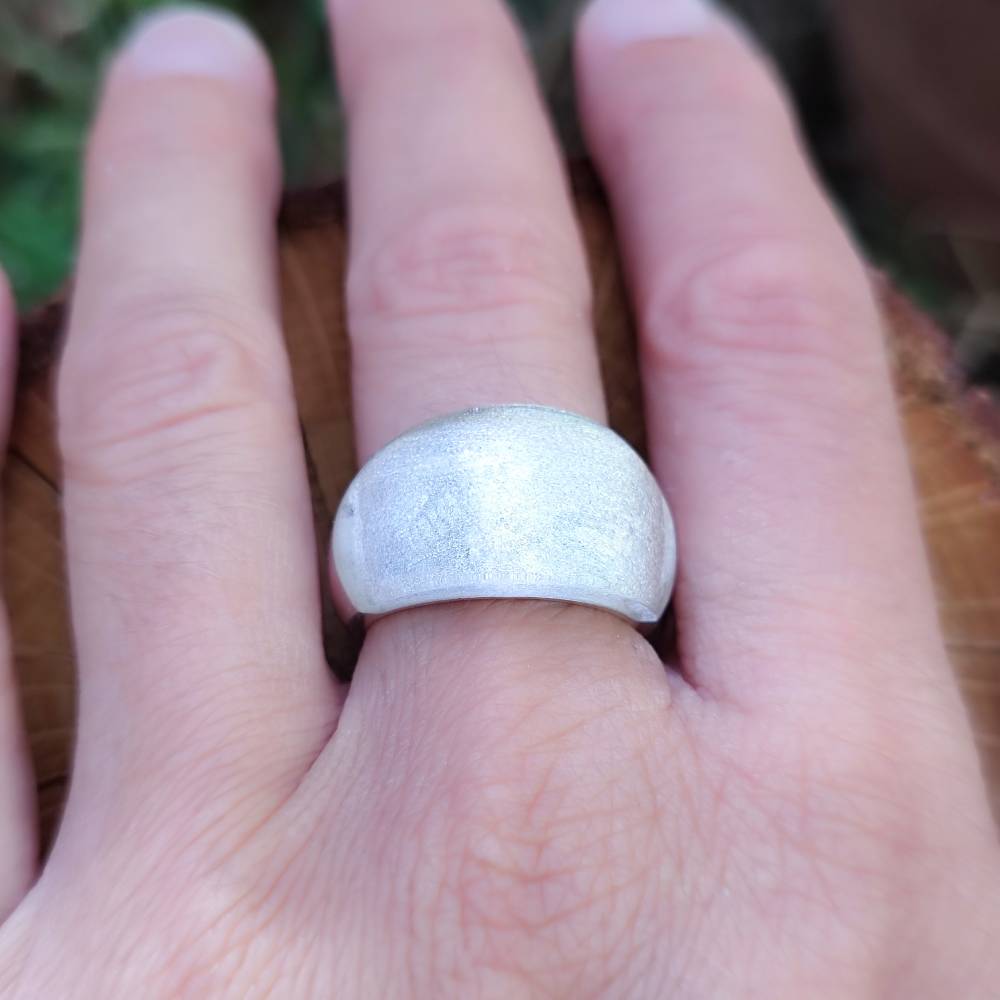 Anello artigianale in argento 925 con pietra - THEKKADY