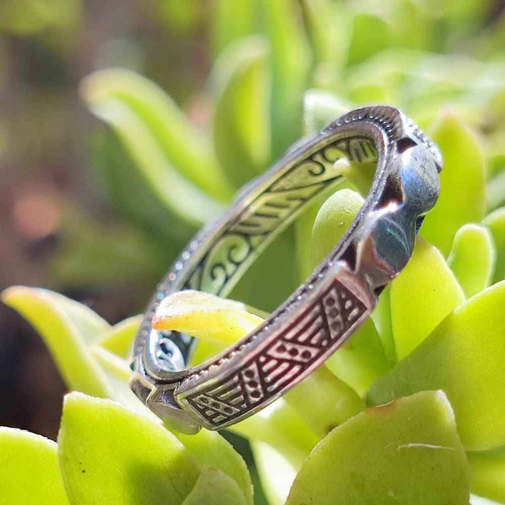 Anello etnico artigianale in argento 925 - PANDARI