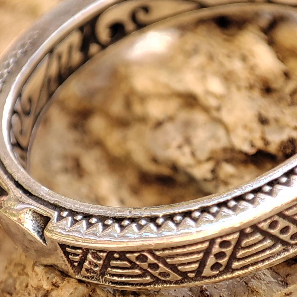 Anello etnico artigianale in argento 925 - PANDARI