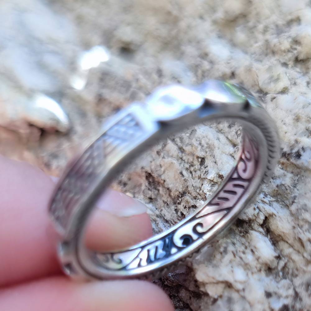 Anello etnico artigianale in argento 925 - PANDARI