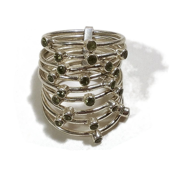 Anello in argento 925 con peridoto