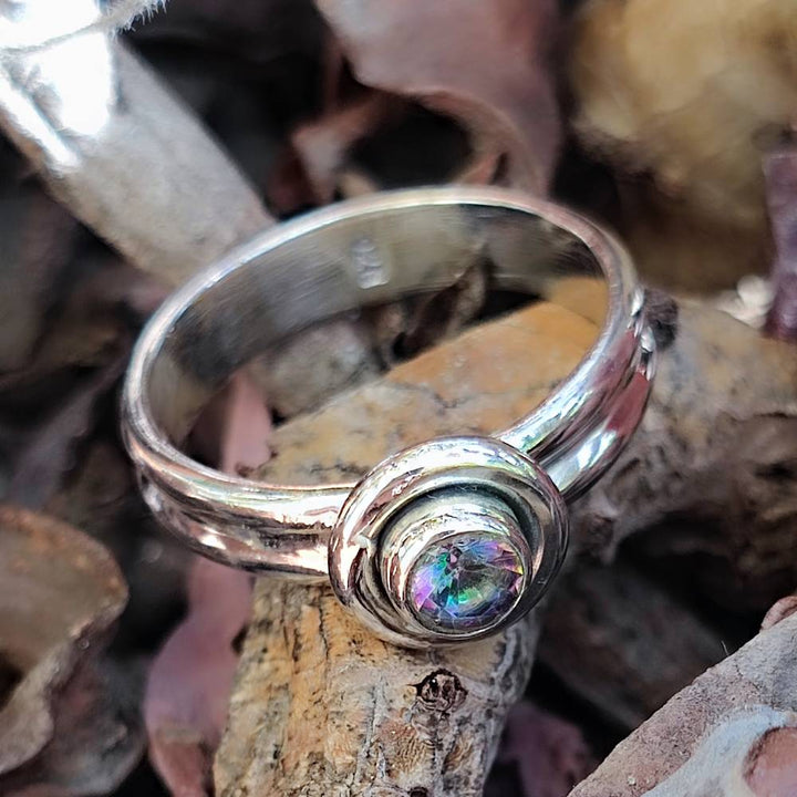Anello con pietra in argento 925 - WAYANAD