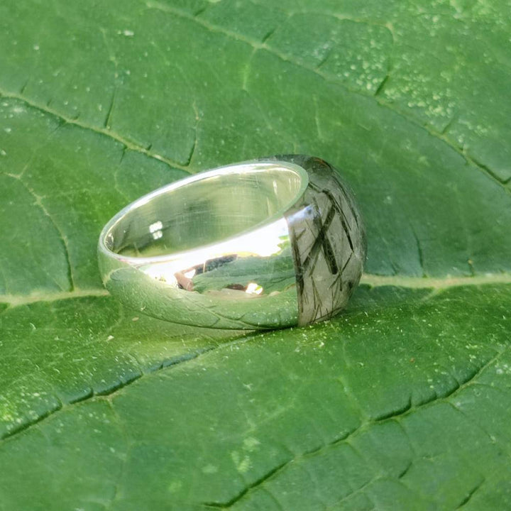 Anello artigianale in argento 925 con pietra - THEKKADY