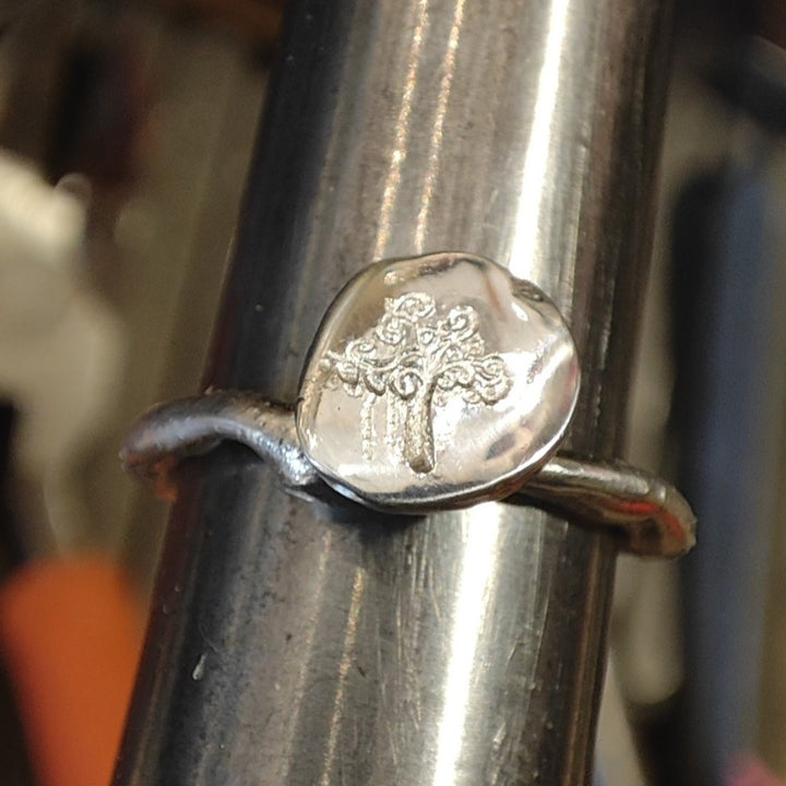 Anello artigianale in argento 925 - TREE