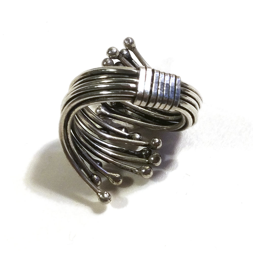 ANELLO ETNICO argento 925 artigianale TANTU
