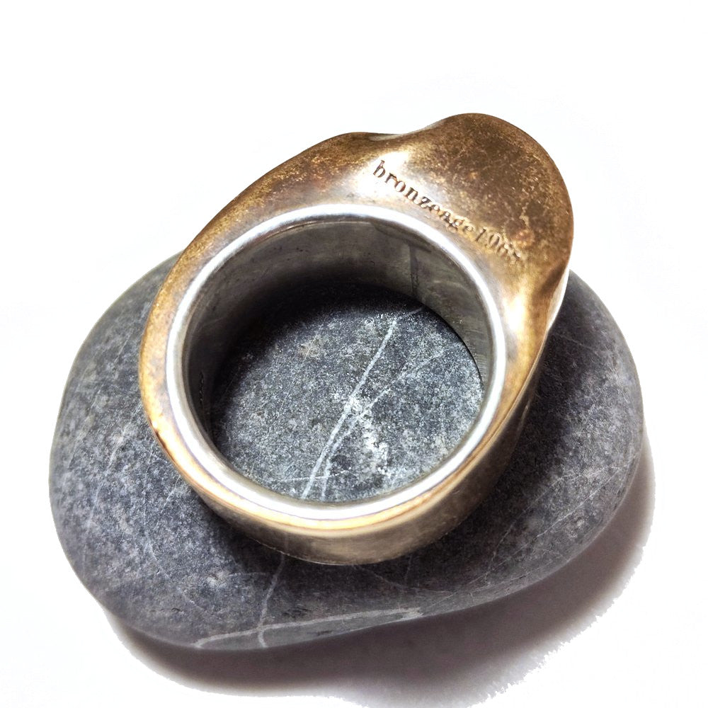 Anello KICK in bronzo e argento 925 - bronzeage1968