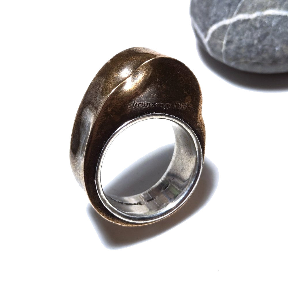 Anello KICK in bronzo e argento 925 - bronzeage1968