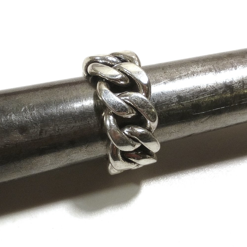 ANELLO CATENA groumette argento uomo/donna misura 23