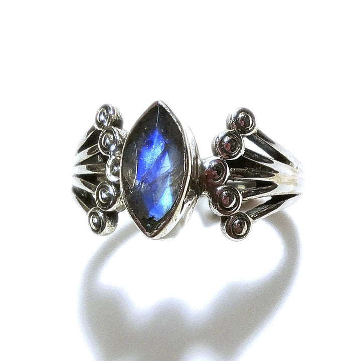 Labradorite Anello con pietra