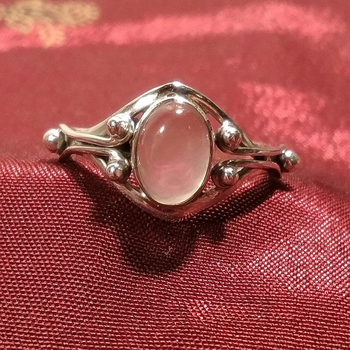 Anello con pietra Quarzo rosa