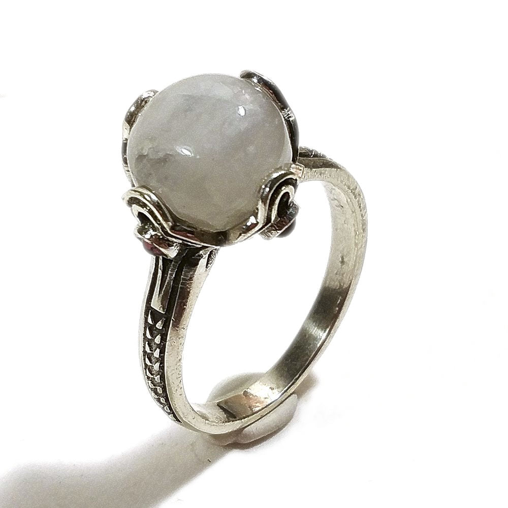 Anello con pietra in argento 925 - modello NAYA Pietra di luna