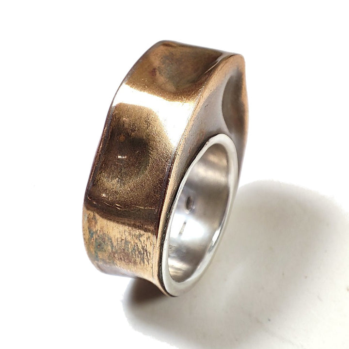 Anello BING in bronzo e argento 925 - bronzeage1968