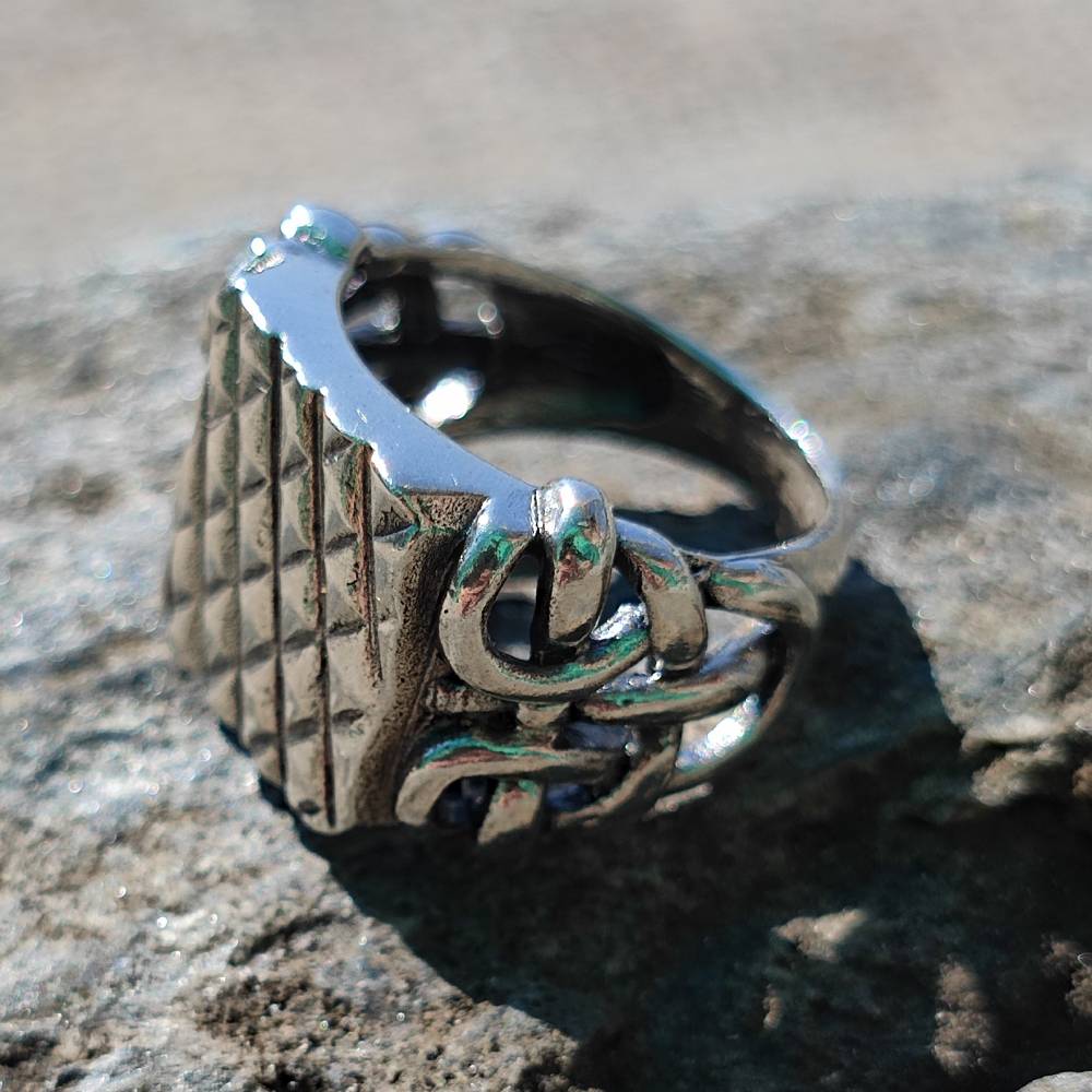 ANELLO artigianale a fascia in argento 925 - KAMOLAR