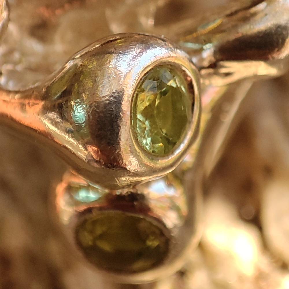 Ethnic ring in 925 silver with stone - ASKANDRA