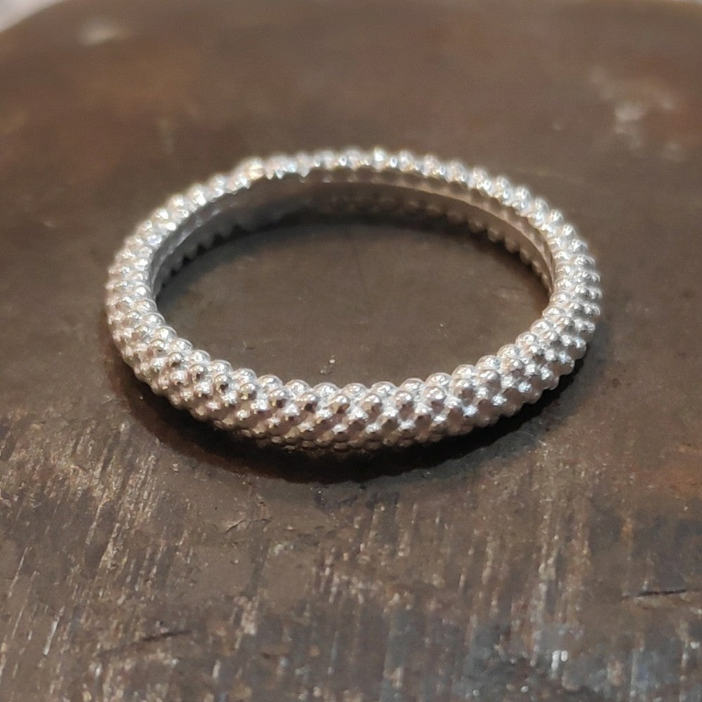 Anello a forma di fede in argento 925 - TRUST
