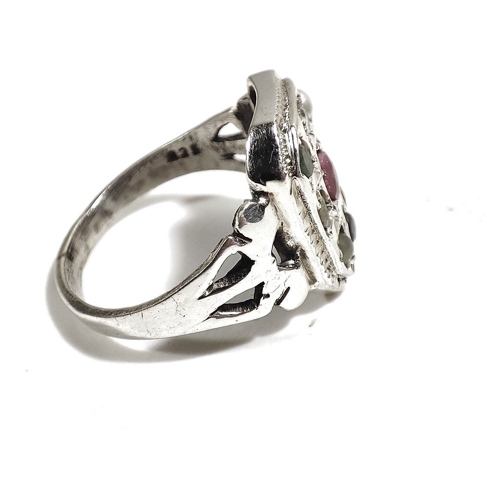 ANELLO ETNICO NAVRATAN in argento 925 - DEIVA