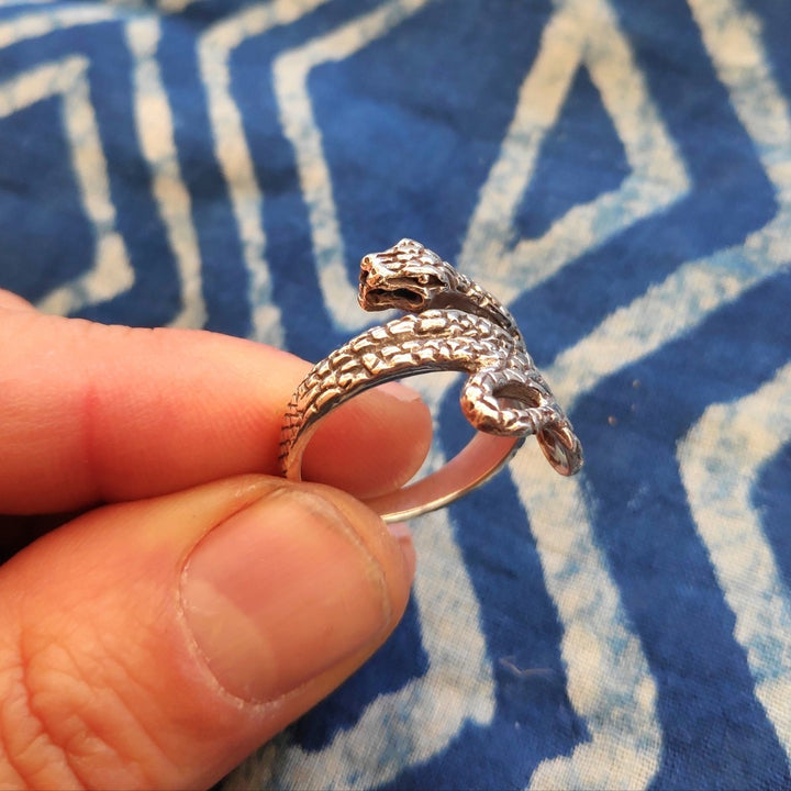 ANELLO Serpente in argento 925 - NIRAUI