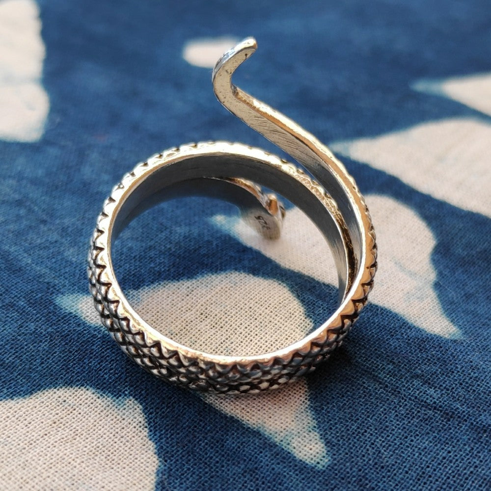 ANELLO SERPENTE in argento 925 - LONA