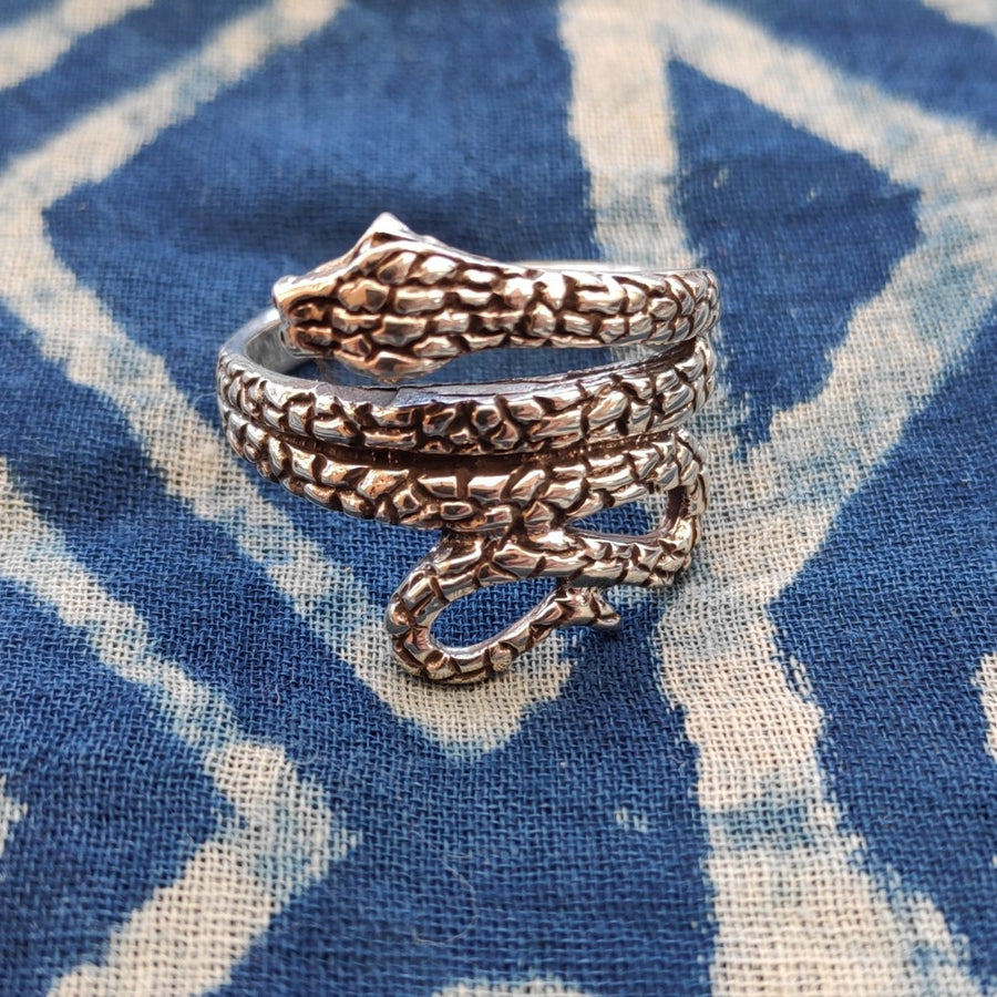 ANELLO Serpente in argento 925 - NIRAUI