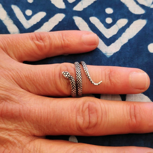 ANELLO SERPENTE in argento 925 - LONA