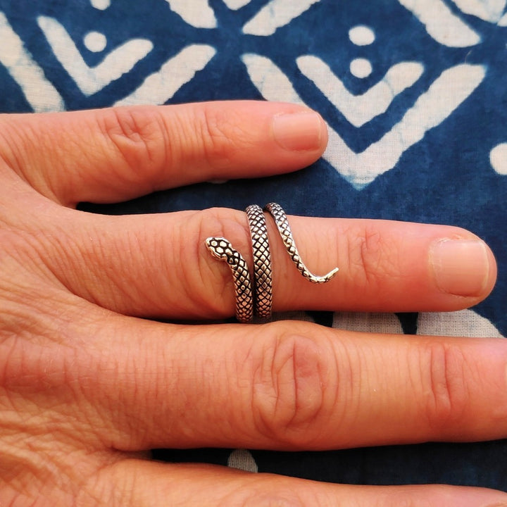 ANELLO SERPENTE in argento 925 - LONA