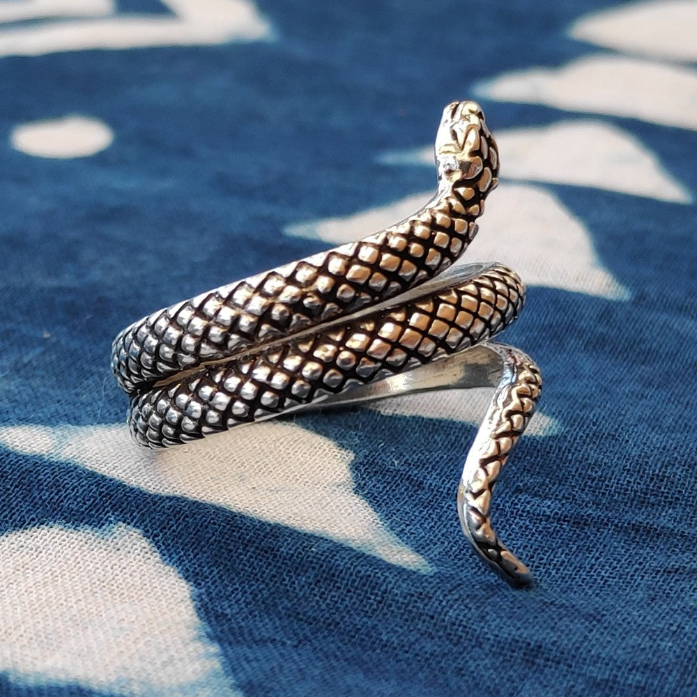 ANELLO SERPENTE in argento 925 - LONA