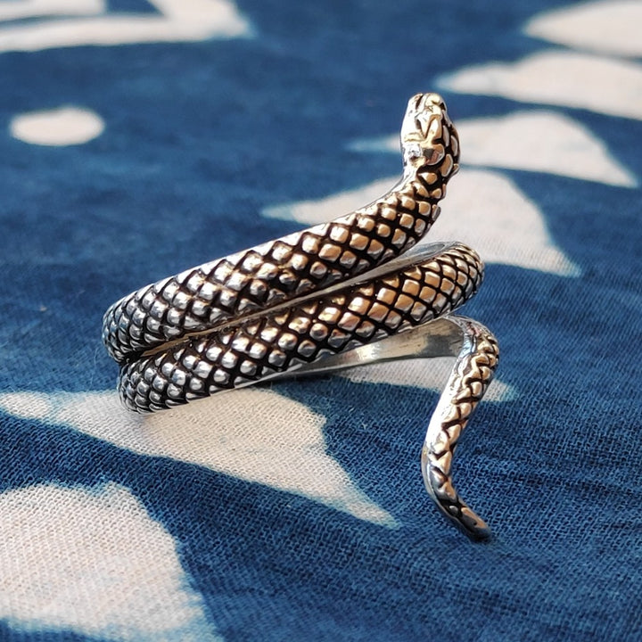 ANELLO SERPENTE in argento 925 - LONA