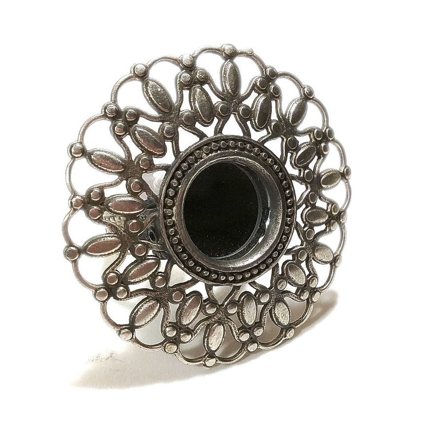 ANELLO etnico con Specchio in argento 925