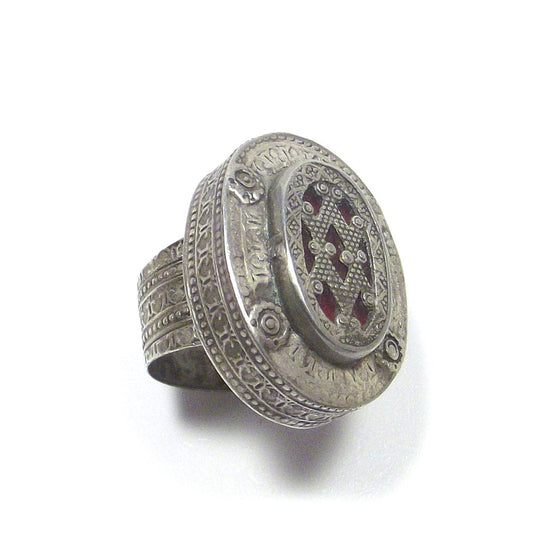Anello Afghano antico argento - ETNICO - VINTAGE – immagine2