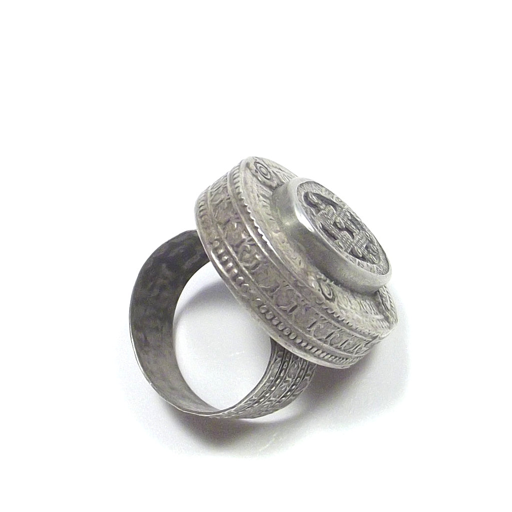 Anello Afghano antico argento - ETNICO - VINTAGE