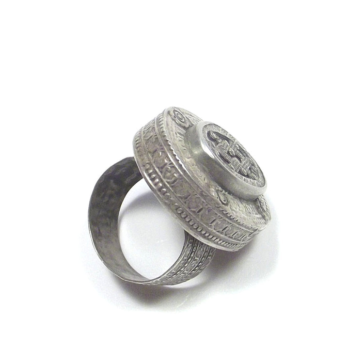 Anello Afghano antico argento - ETNICO - VINTAGE