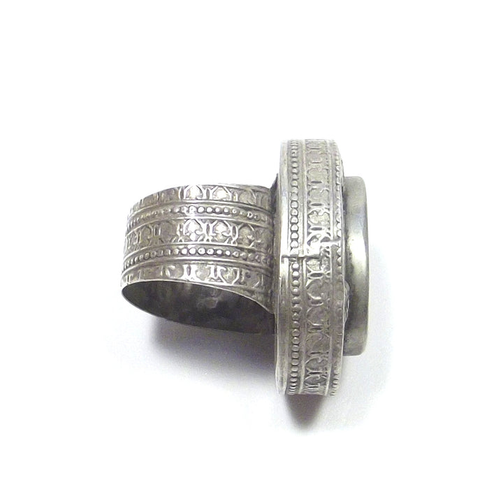 Anello Afghano antico argento - ETNICO - VINTAGE