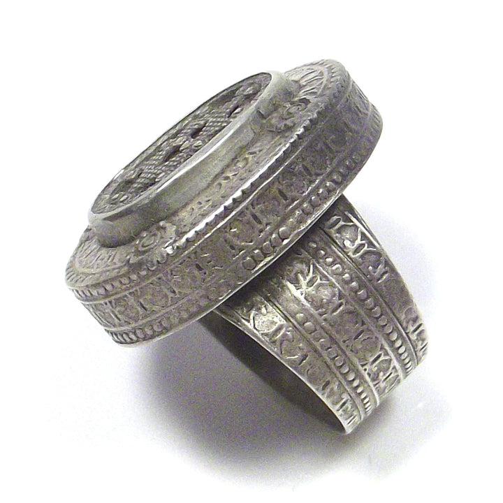 Anello Afghano antico argento - ETNICO - VINTAGE