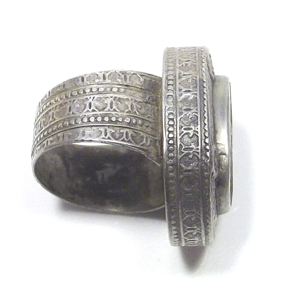 Anello Afghano antico argento - ETNICO - VINTAGE