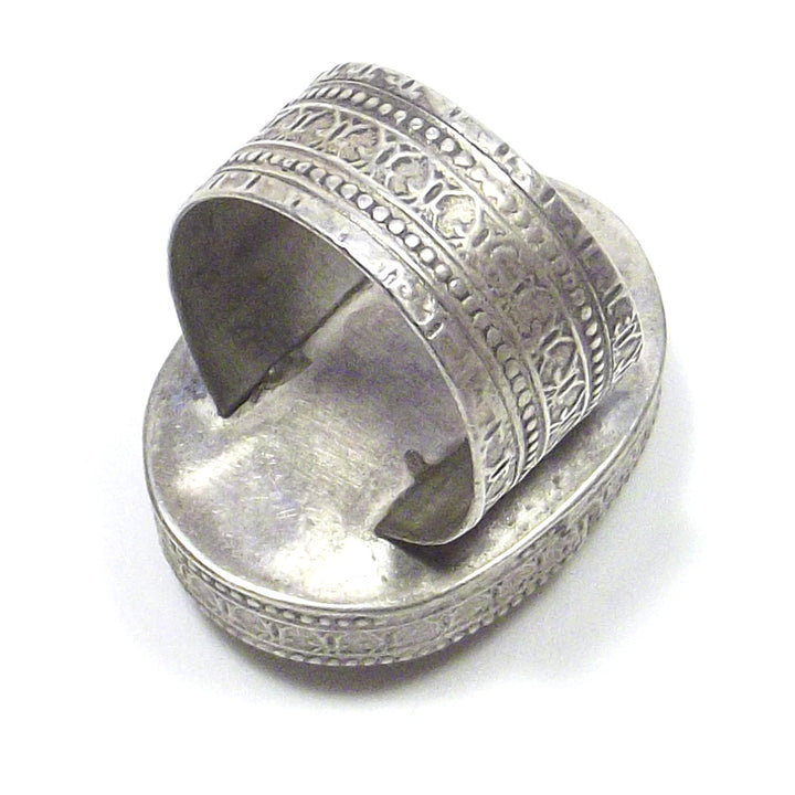 Anello Afghano antico argento - ETNICO - VINTAGE