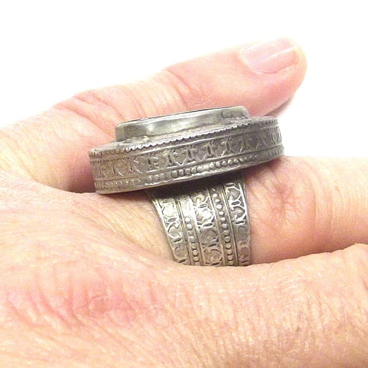 Anello Afghano antico argento - ETNICO - VINTAGE