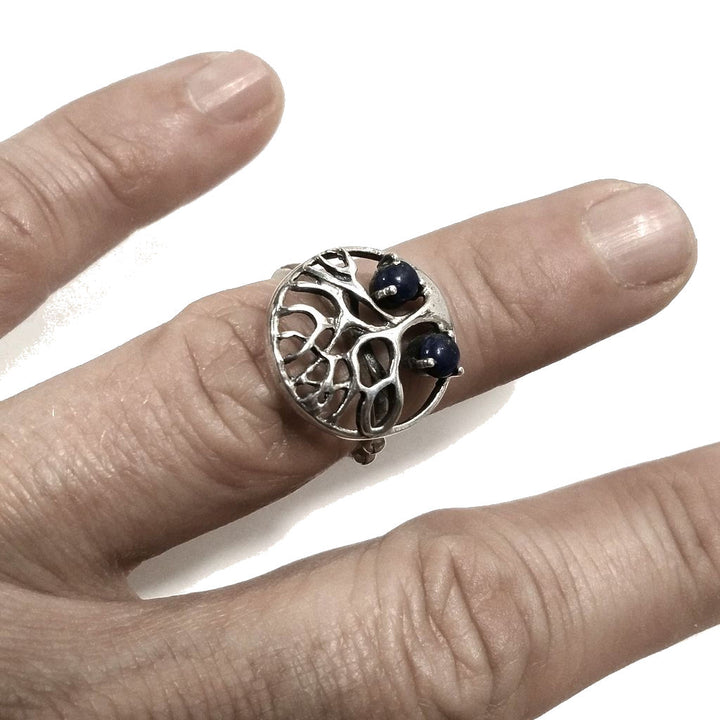 ANELLO artigianale in argento 925 ANELLO artigianale Lapislazzuli | Albero della vita