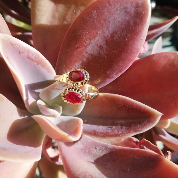 ANELLO ANITA in ottone color oro ANELLO artigianale ottone