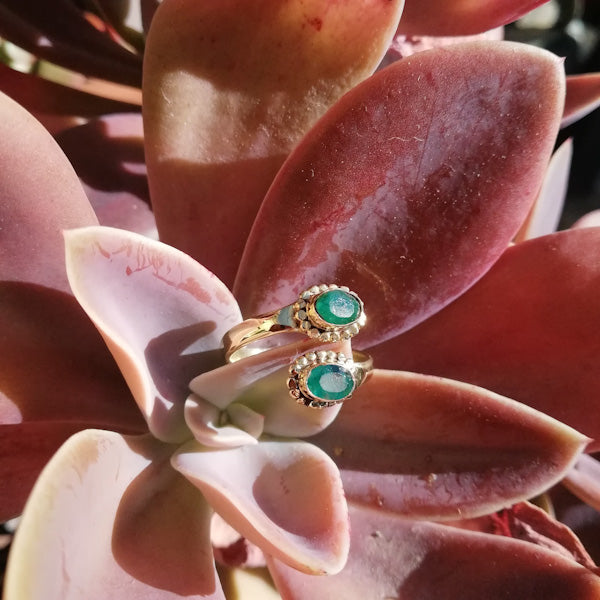 ANELLO ANITA in ottone color oro ANELLO artigianale ottone