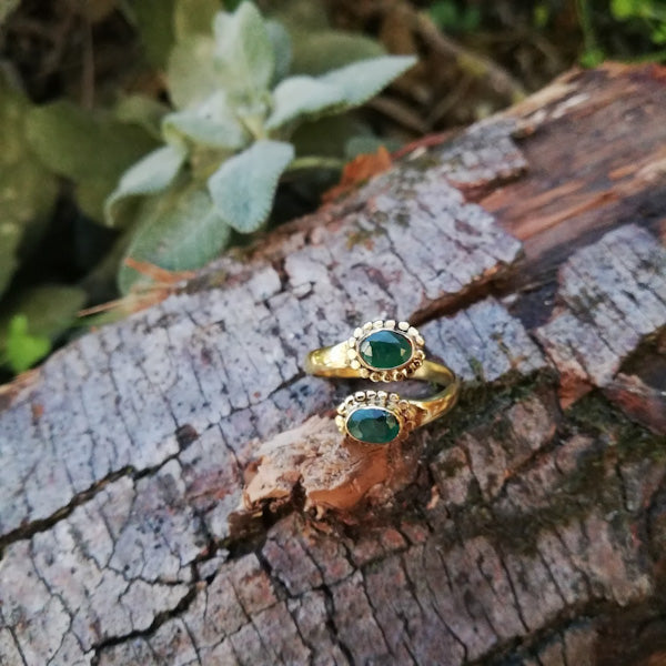 ANELLO ANITA in ottone color oro ANELLO artigianale ottone