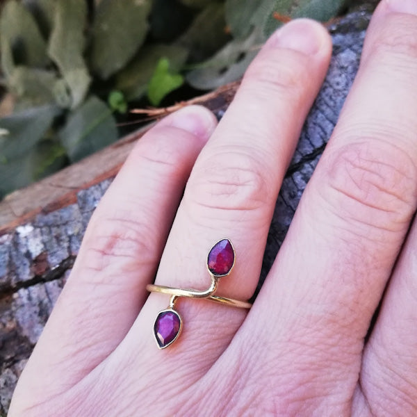 ANELLO APALA in ottone color oro ANELLO artigianale ottone