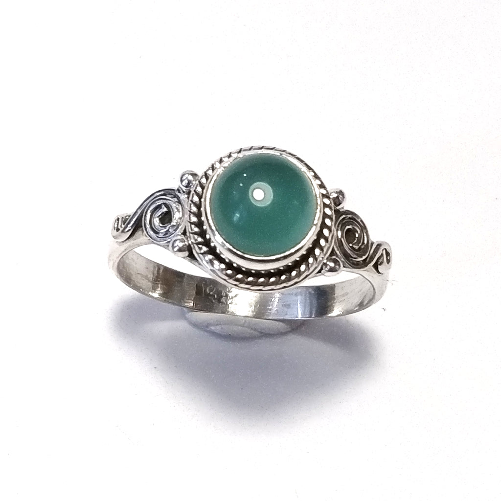 ANELLO artigianale in argento 925 con Pietra di Luna , Granato , Topazio azzurro | GIOIELLI CON PIETRE