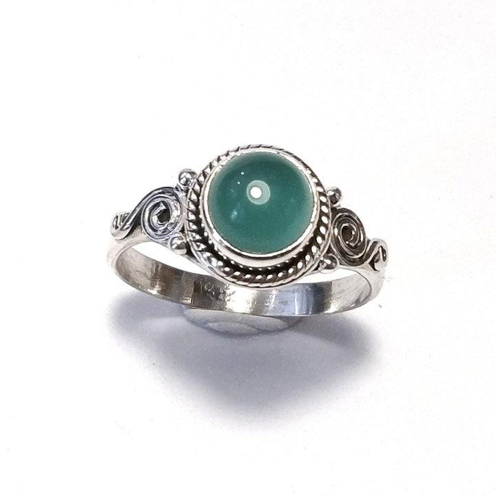 ANELLO artigianale in argento 925 con Pietra di Luna , Granato , Topazio azzurro | GIOIELLI CON PIETRE
