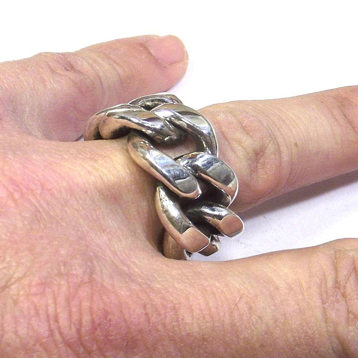 ANELLO CATENA gourmette|groumette argento uomo/donna