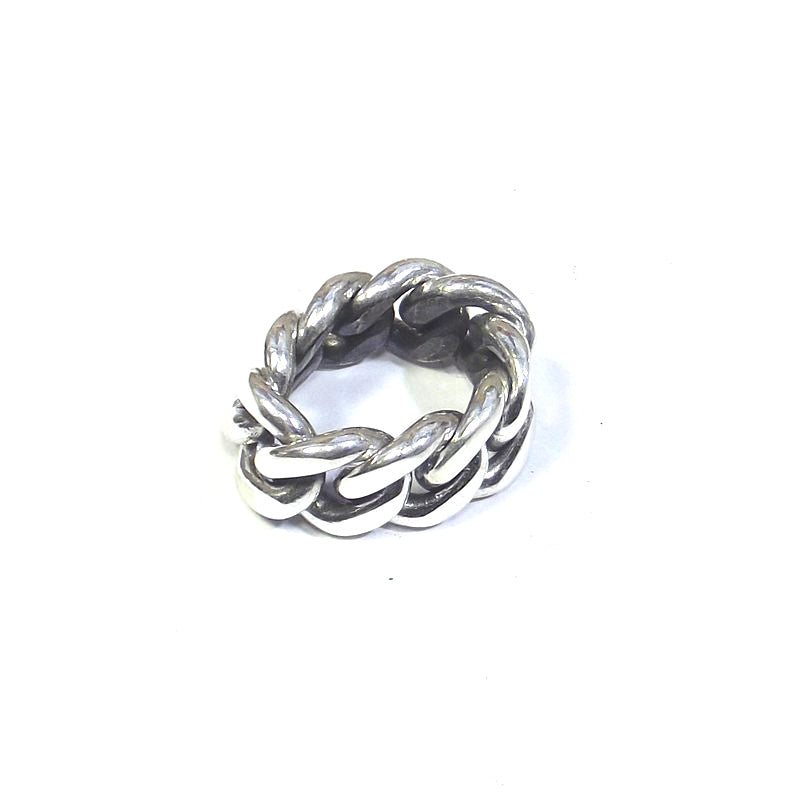 ANELLO CATENA groumette argento uomo misura 23