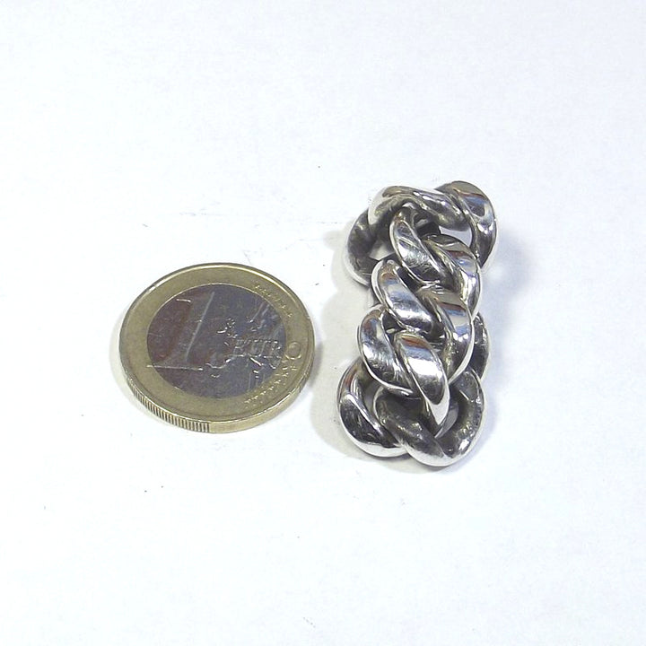ANELLO CATENA groumette argento uomo/donna