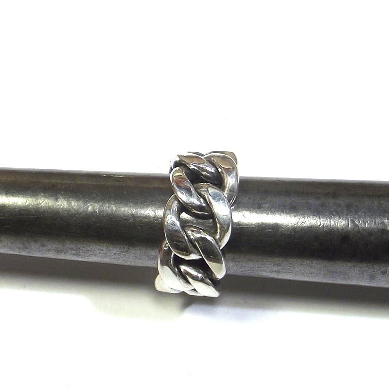 Anello catena gourmette argento uomo donna misura 16 - ANAND