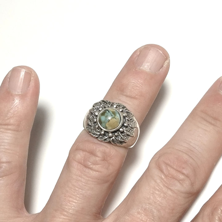 ANELLO ETNICO in argento 925 ANELLO artigianale Turchese | GIOIELLI IN ARGENTO